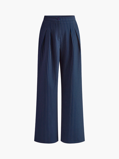 Isalie – Bundfaltenhose mit Nadelstreifen für schicke Eleganz im Alltag