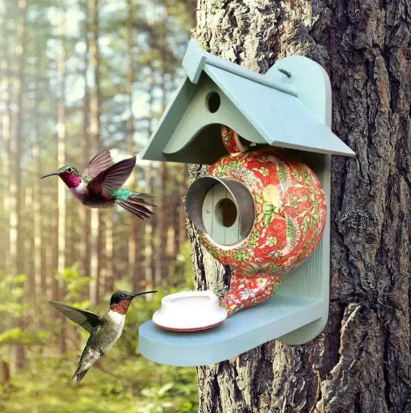 ChirpyPot – Teekannen-Vogelhaus für ein farbenfrohes Gartenparadies im Freien