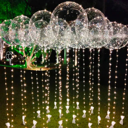 GlowFest - Transparente LED Ballons mit lang anhaltenden Lichtern für Partys und Veranstaltungen