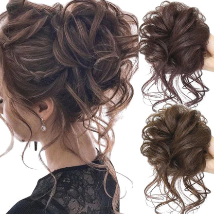 HairGlow – Einfacher Messy Bun Haarteil für Natürliches & Weiches Volumen