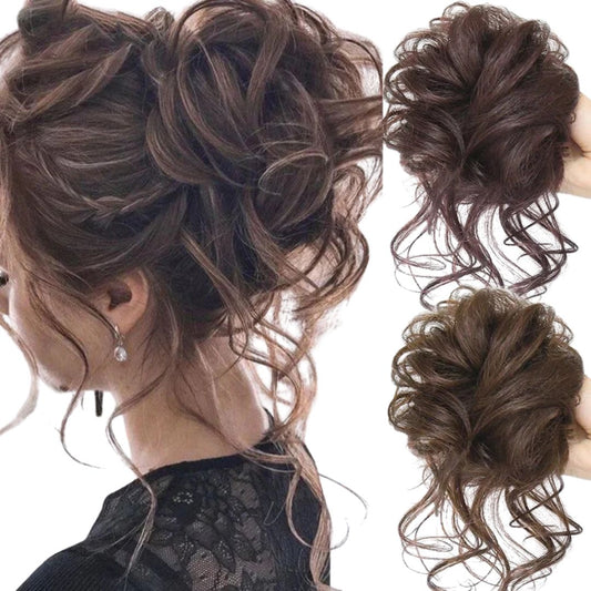 HairGlow – Einfacher Messy Bun Haarteil für Natürliches & Weiches Volumen