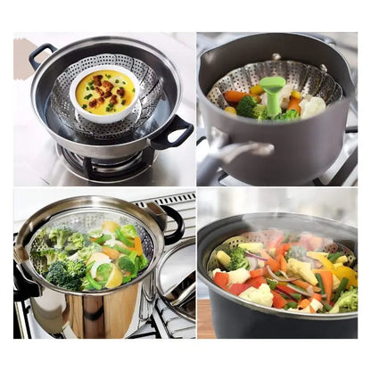 SteamEase – Kompakter, faltbarer Küchendampfgarer für bequemes Kochen