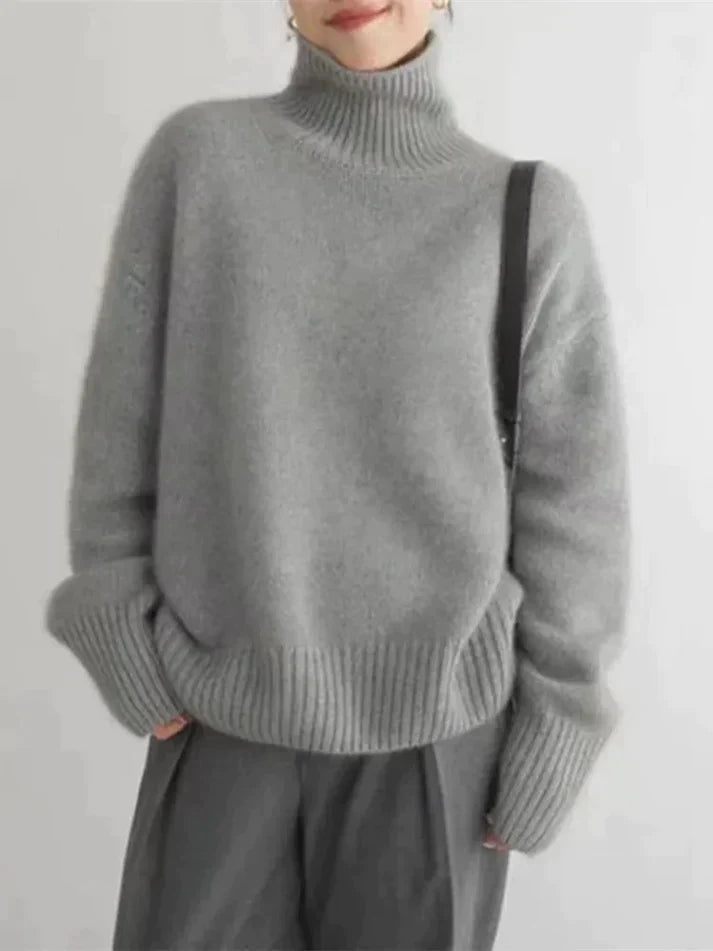 Marleina – Luxuriöser Kaschmir-Rollkragenpullover
