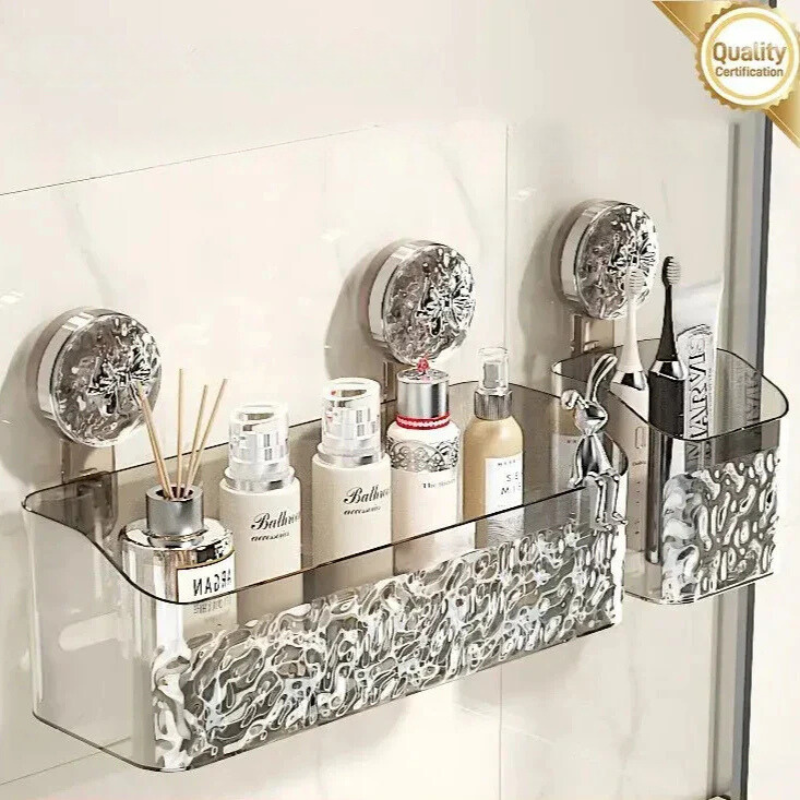 FlexRegal – Bohrfreies Badezimmer-Regal mit starker Saugkraft