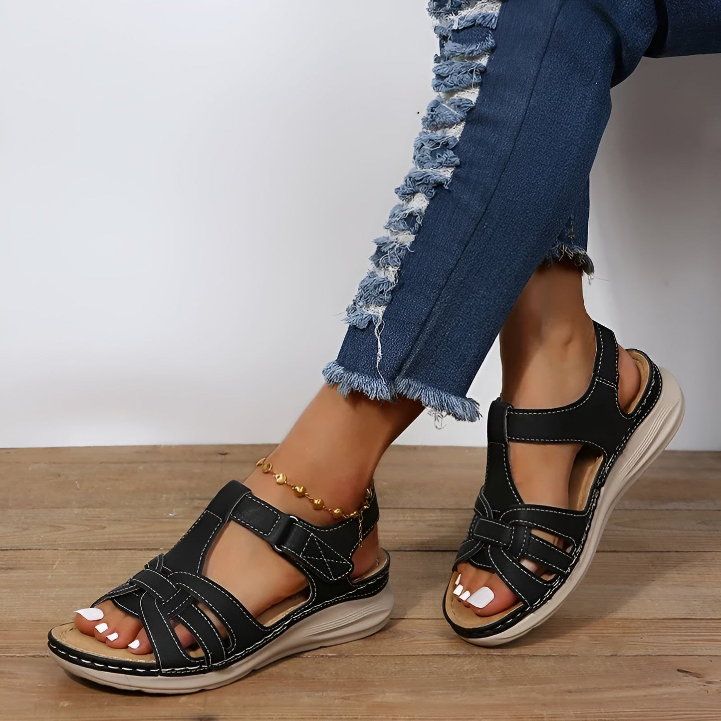 Sandalen – Orthopädische Sandalen mit offener Spitze für stilvollen Komfort im Alltag
