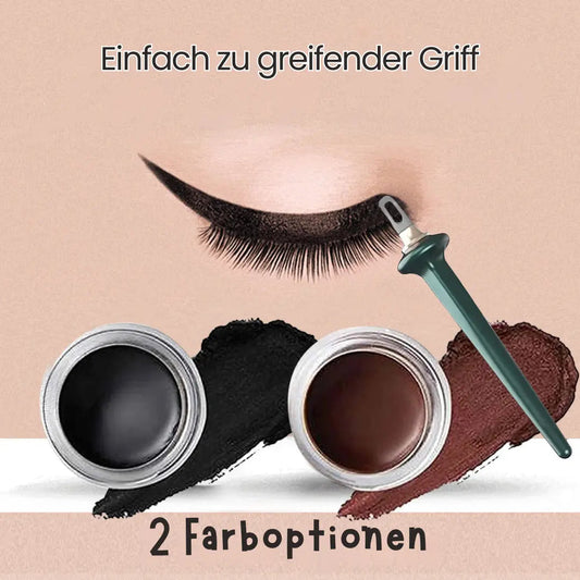 Glamora – Ergonomisches Eyeliner-Set Mit Wasserfestem Gel-Pomade Für Makelloses Augen-Make-up