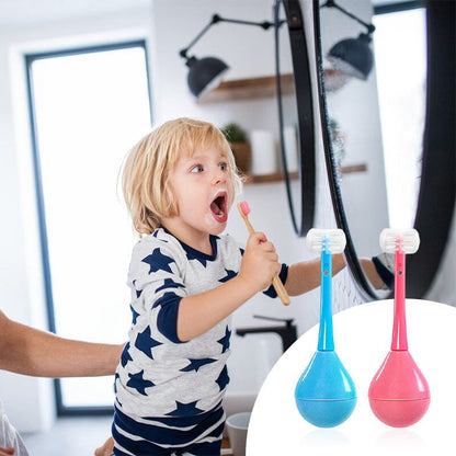 BrushBuddy – Dreiseitige Zahnbürste für spielerisches Zähneputzen bei Kindern