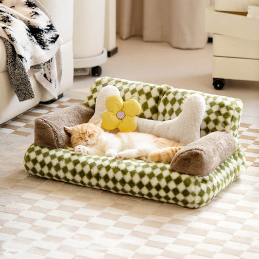 Snoozle – Haustier-Ecke im Retro-Stil mit Plüschkissen und gemütlichem Komfort