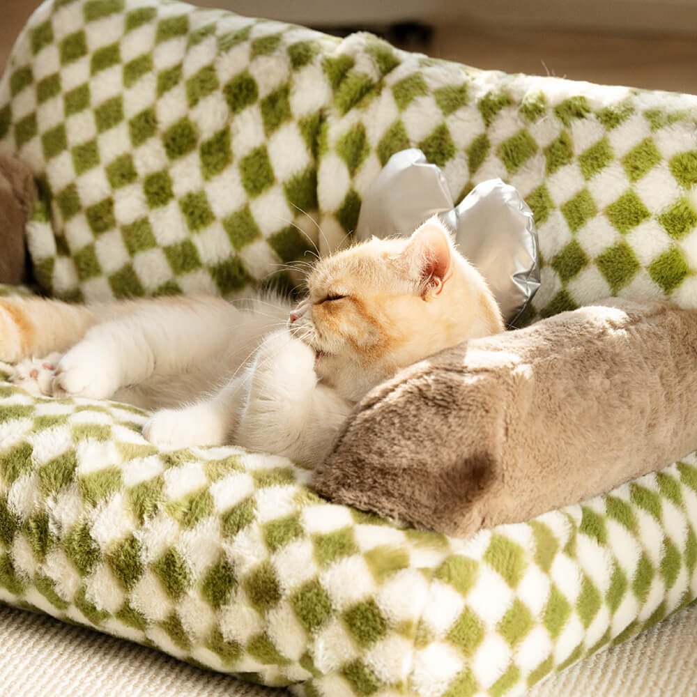 Snoozle – Haustier-Ecke im Retro-Stil mit Plüschkissen und gemütlichem Komfort