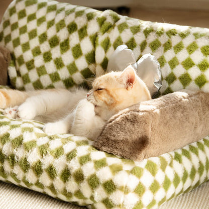 Snoozle – Haustier-Ecke im Retro-Stil mit Plüschkissen und gemütlichem Komfort