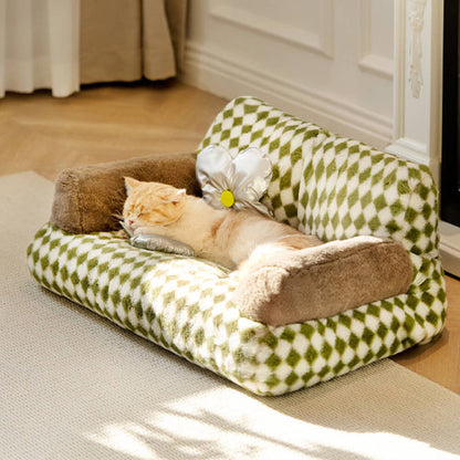 Snoozle – Haustier-Ecke im Retro-Stil mit Plüschkissen und gemütlichem Komfort