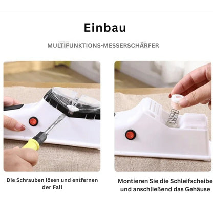 BladeBoost – Elektrischer Messerschärfer mit 3-Stufen-System für präzises Schärfen