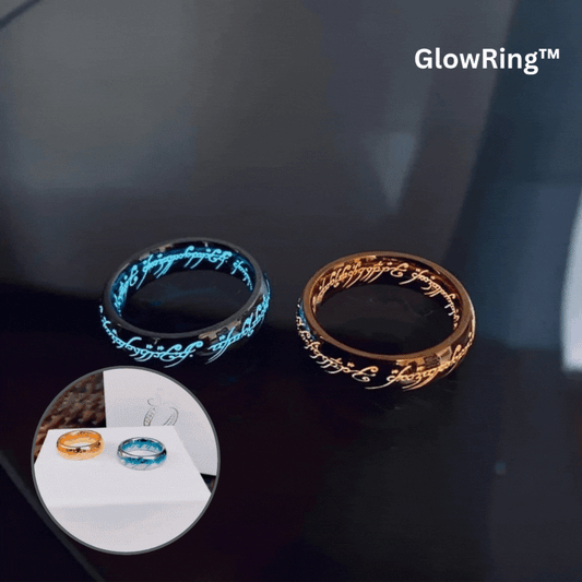 GlowRing – Im Dunkeln leuchtender Ring mit bunt leuchtenden Runen