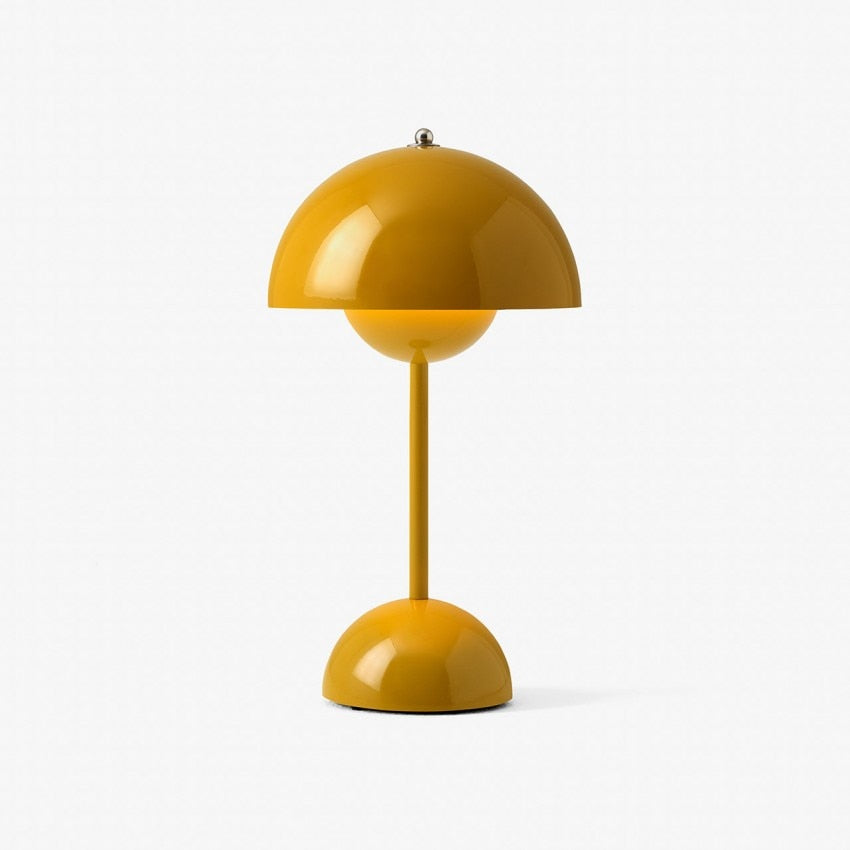 Curaçao – Wiederaufladbare Retro-Tischlampe mit farbenfrohem, minimalistischem Design