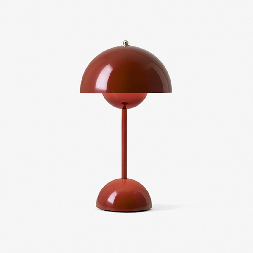 Curaçao – Wiederaufladbare Retro-Tischlampe mit farbenfrohem, minimalistischem Design