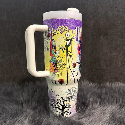 FestiveSip – Leuchtender Isolierbecher mit magischem Tag-Nacht-Design
