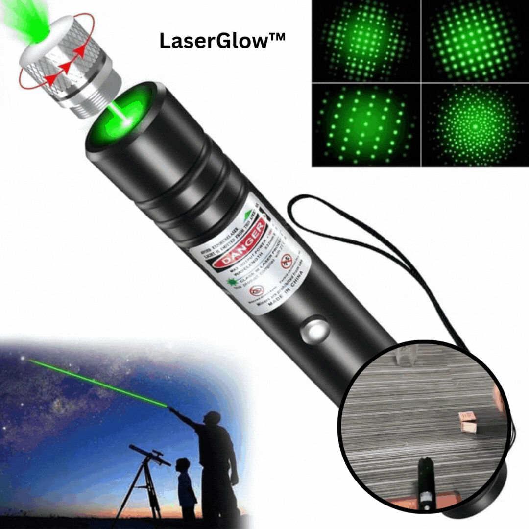 LaserGlow - Rot-Grüner Laserpointer mit starkem Strahl