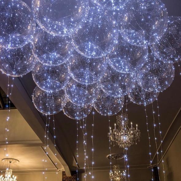 GlowFest - Transparente LED Ballons mit lang anhaltenden Lichtern für Partys und Veranstaltungen