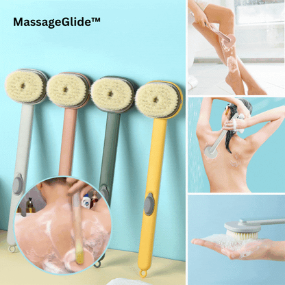 MassageGlide – Bademassagebürste für beruhigende Haut