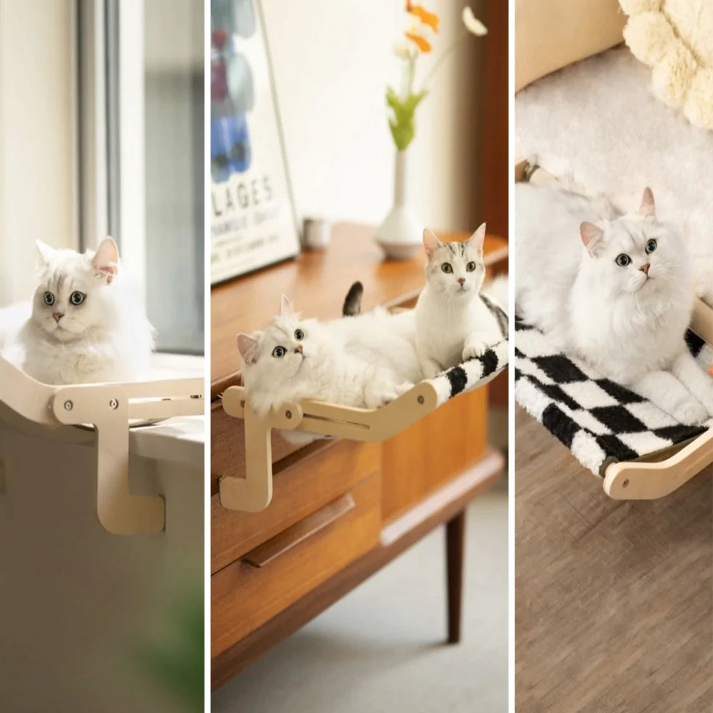 EasyHang – Tragbare Hängematte für Katzen zum Sonnenbaden und Schlafen