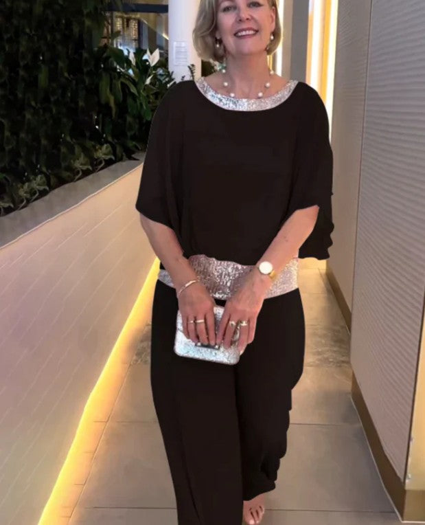 Manuela – Pailletten-Zweiteiler für ein elegantes Party-Outfit