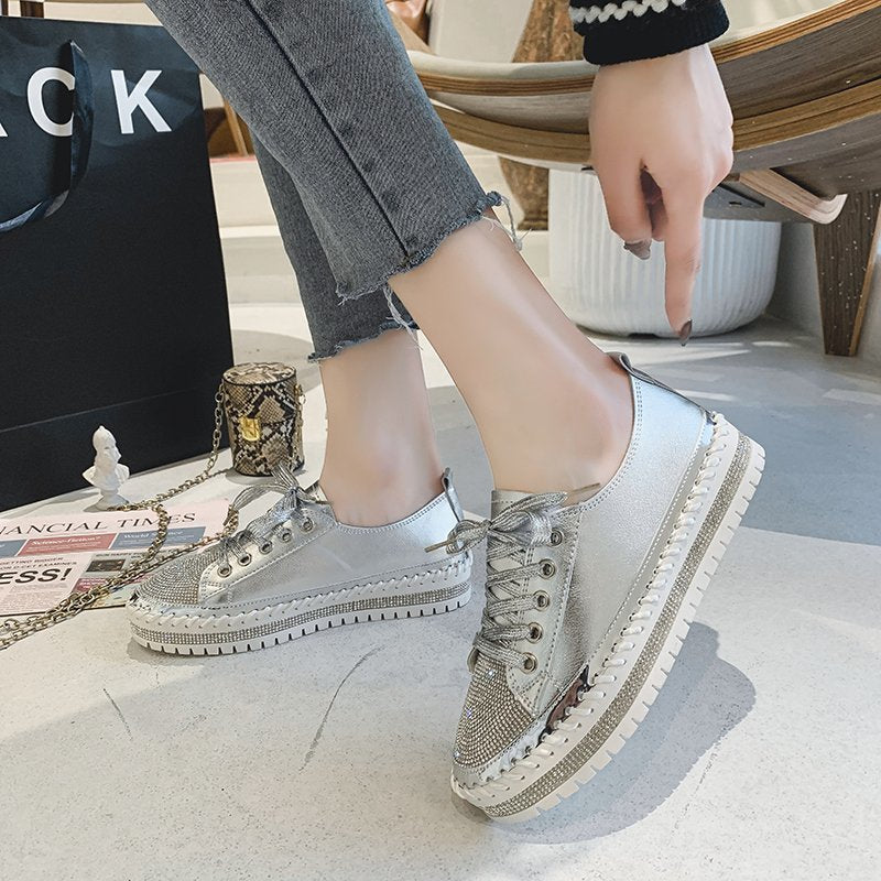 DiamondDune – Damen Plateauschuhe mit gepolsterter Innensohle und stylischem Design