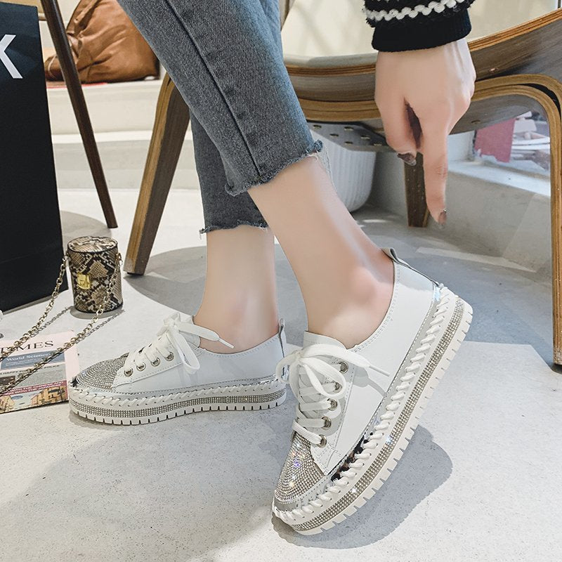 DiamondDune – Damen Plateauschuhe mit gepolsterter Innensohle und stylischem Design