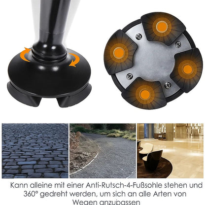 LumiWalk – LED-Gehstock mit ergonomischer Unterstützung und Sicherheitsfunktionen