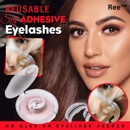 Amelia – Wiederverwendbare Selbstklebende Künstliche Wimpern mit Waschbarem Design | 1+1 Gratis