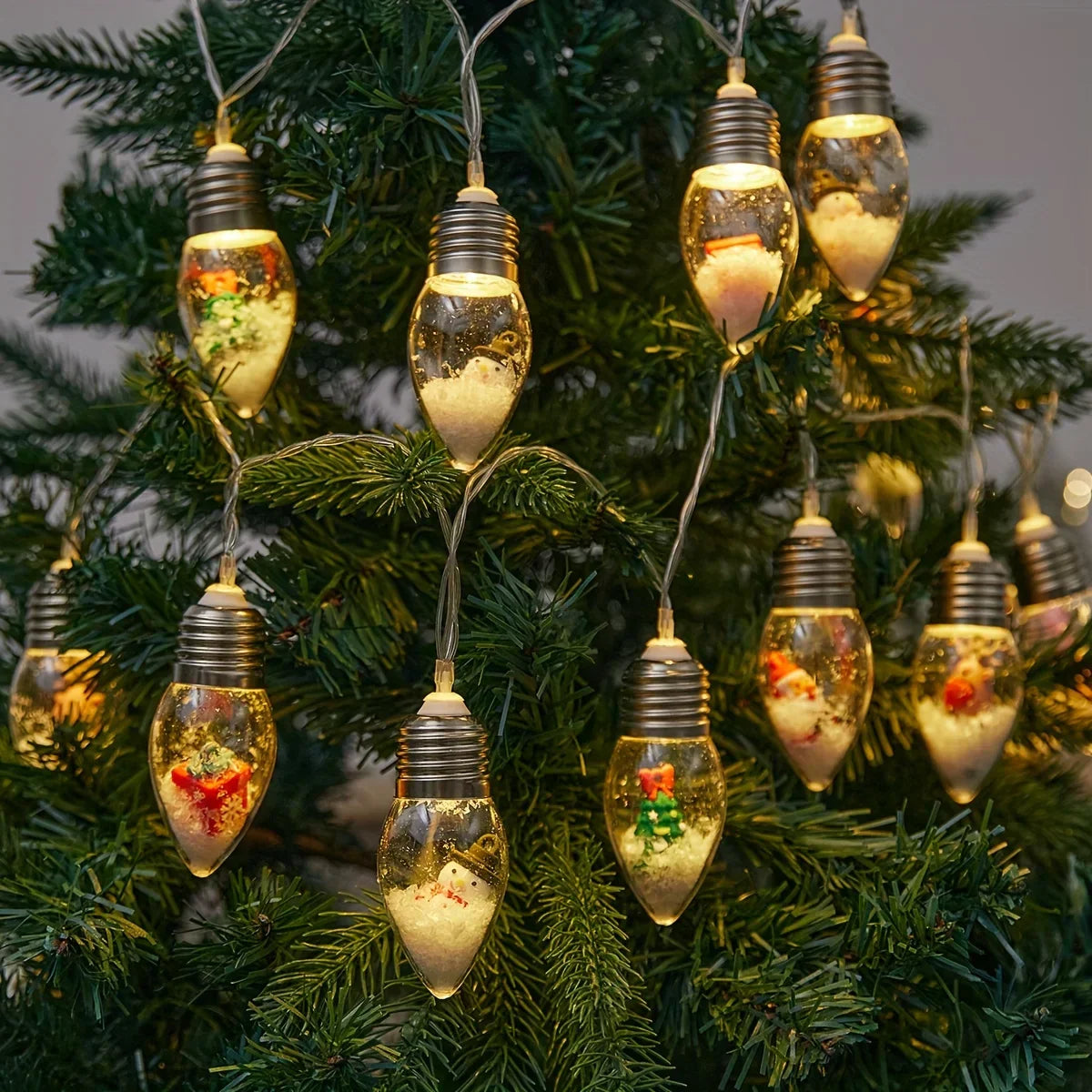 FrostGlow – Schneeball-Lichterkette für festliche Heimdekoration