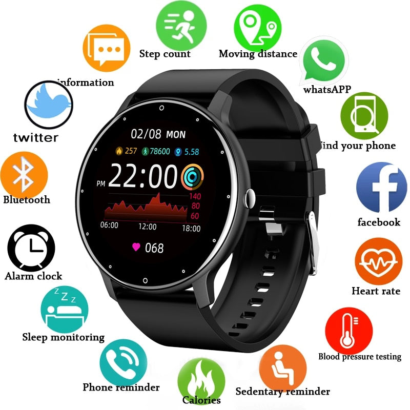 GIZE – Stylische Smartwatch mit Fitness-Tracking, Benachrichtigungen und ganztägigem Komfort