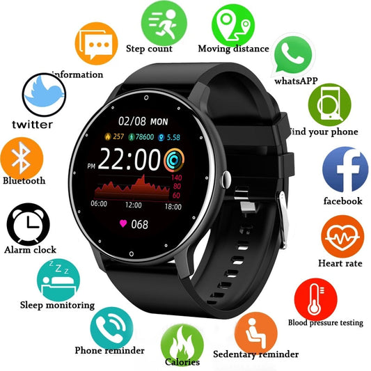 GIZE – Stylische Smartwatch mit Fitness-Tracking, Benachrichtigungen und ganztägigem Komfort