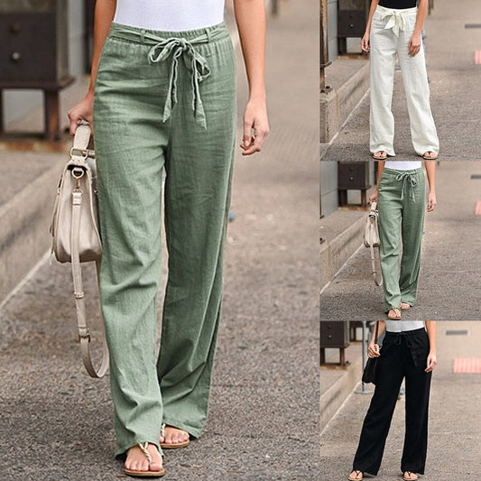 Sophia – Leinen Baumwoll Hose für Komfort und Stil