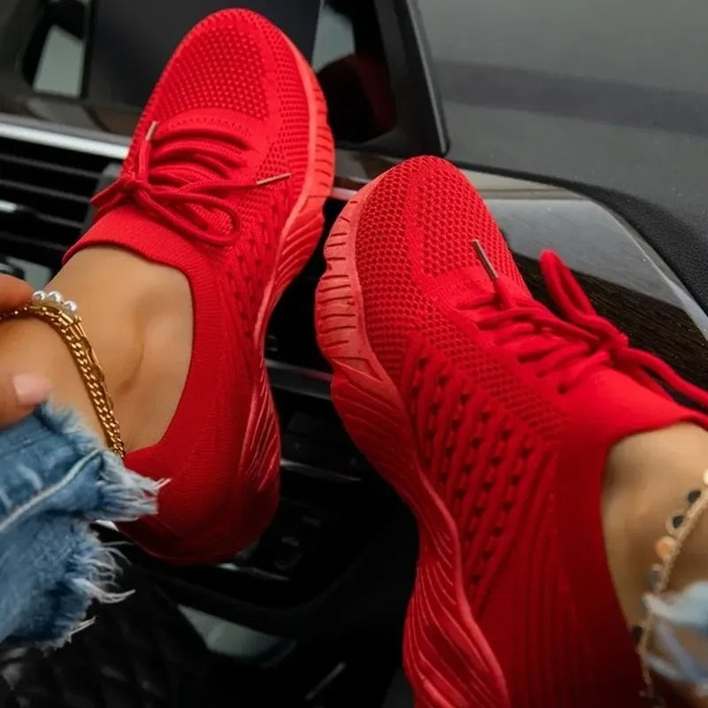 AirFlex – Mesh Atmungsaktive Schnür-Sneakers für Frauen
