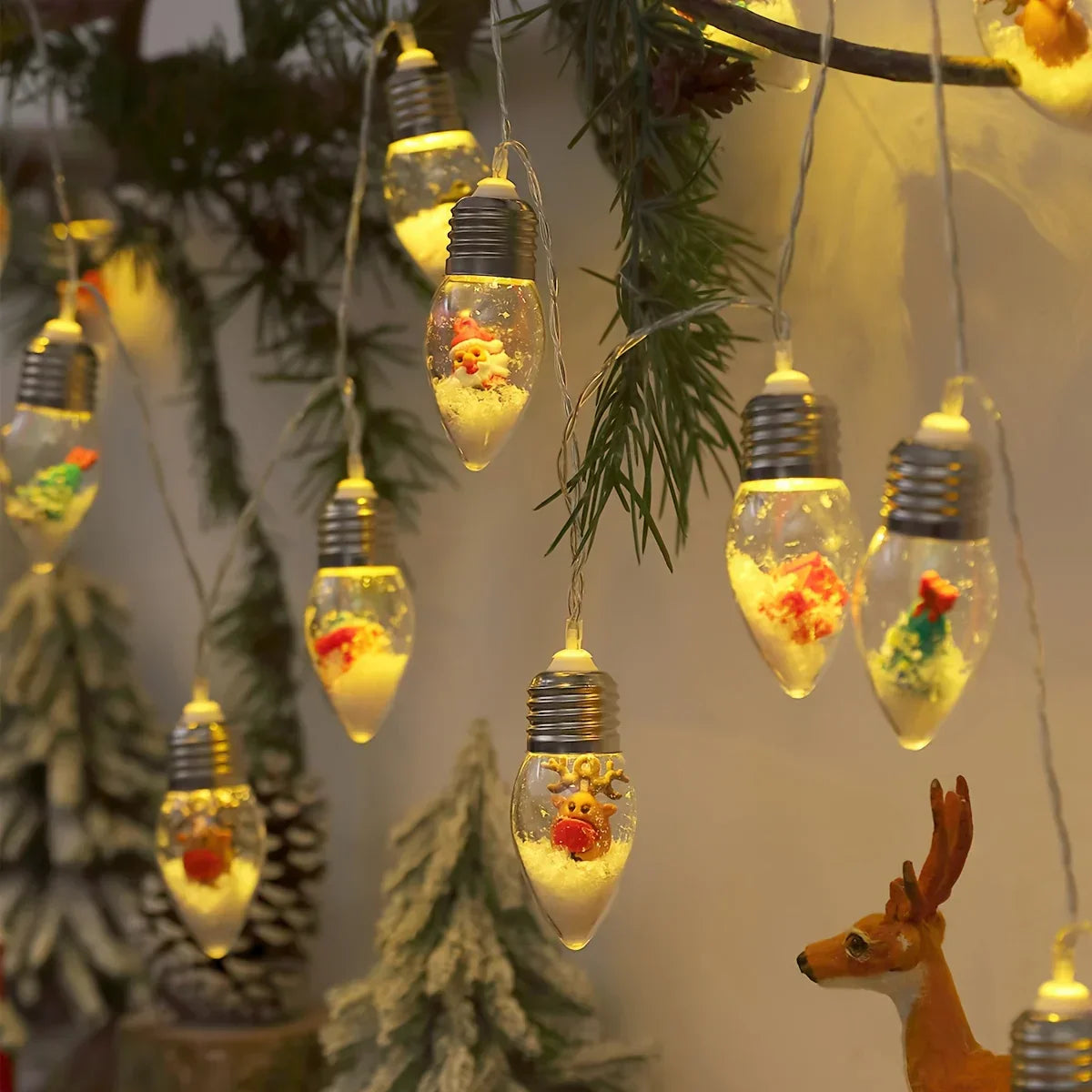 FrostGlow – Schneeball-Lichterkette für festliche Heimdekoration
