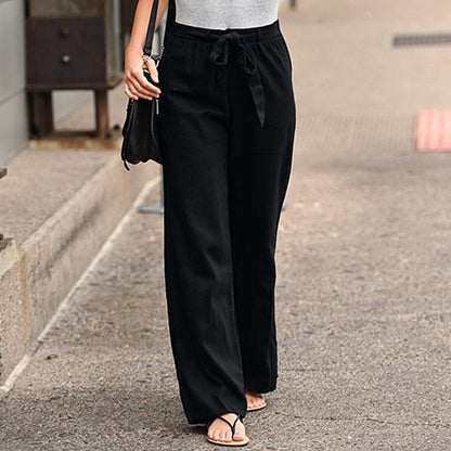 Sophia – Leinen Baumwoll Hose für Komfort und Stil