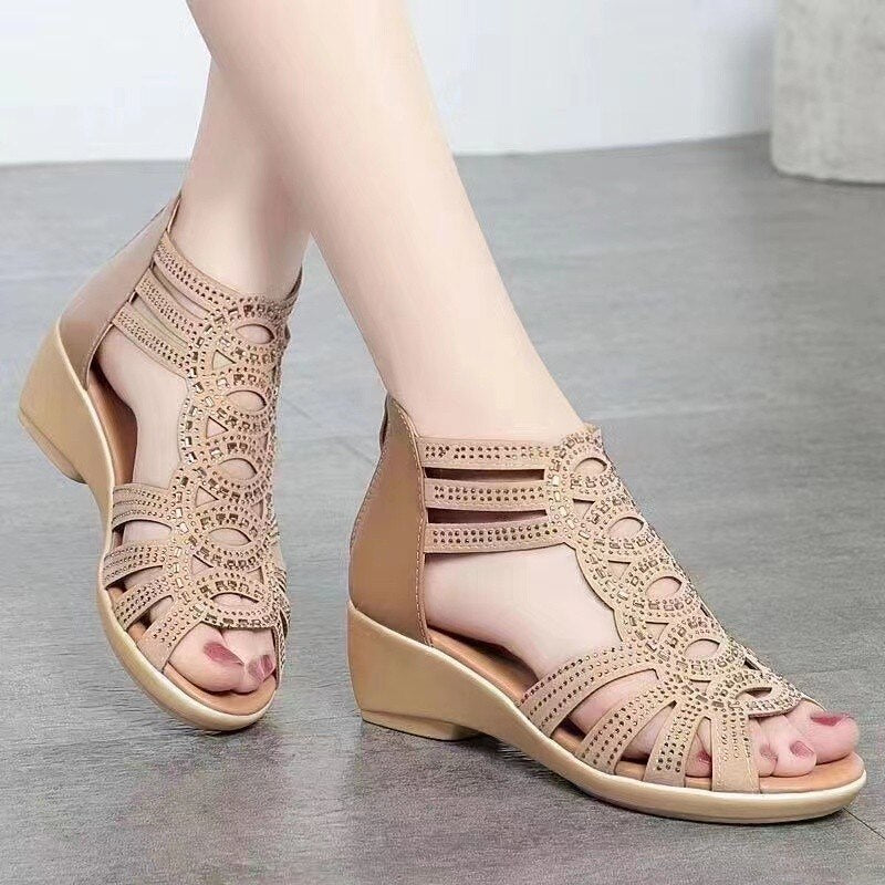 Stridez – Gladiator-Sandalen für Damen mit atmungsaktivem Design und rutschfestem Komfort