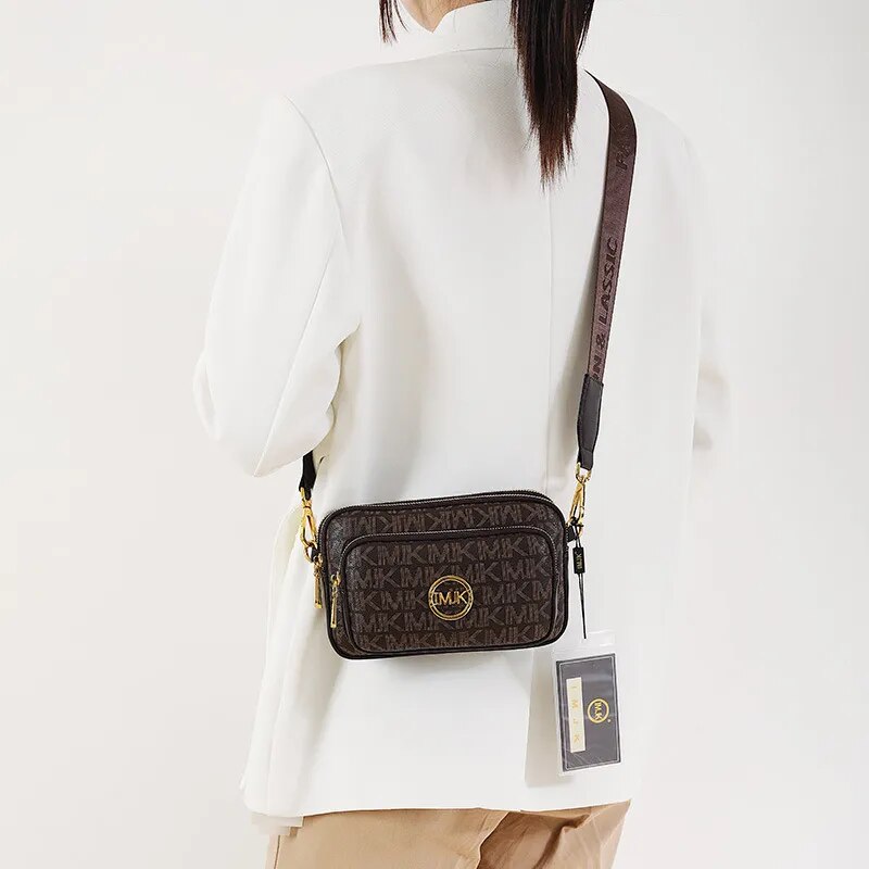 Magnolia – Elegante Leder-Schultertasche mit verstellbarem Träger
