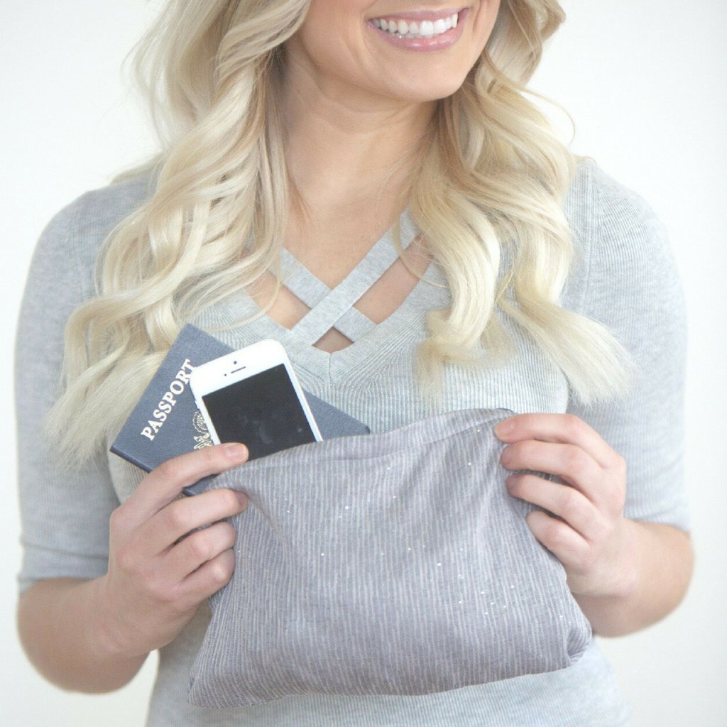PocketShawl – Winterschal mit versteckter Tasche für Wertsachen