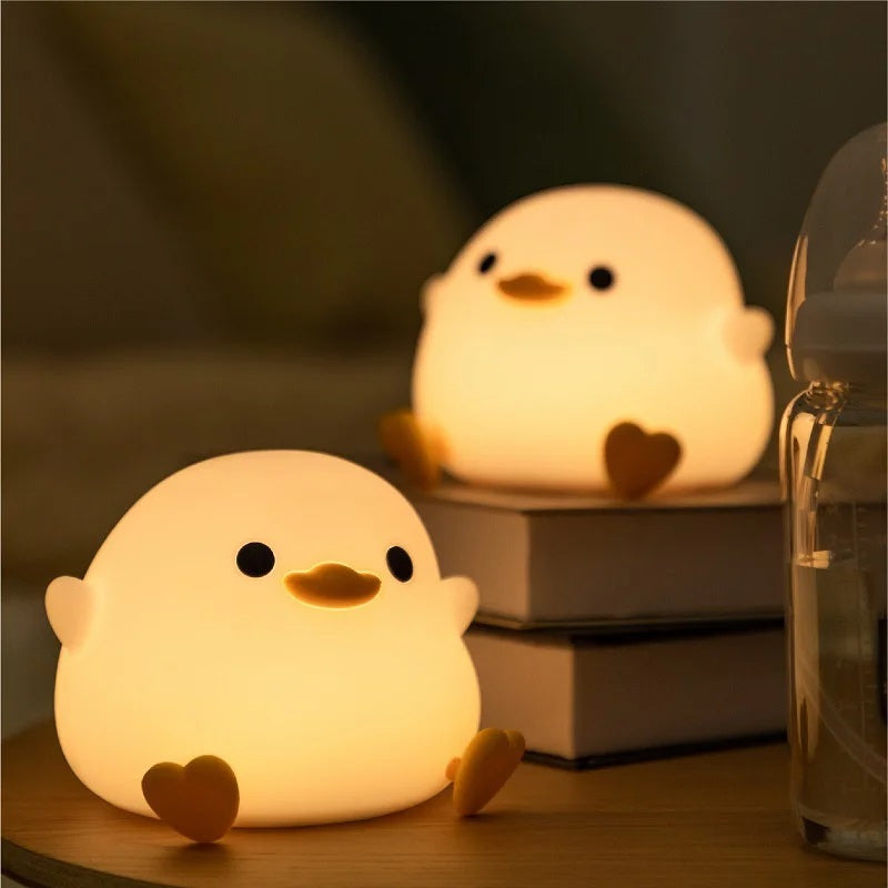 QuackyGlow – Sanft leuchtende, entenförmige Lampe für angenehmes Nachtlicht