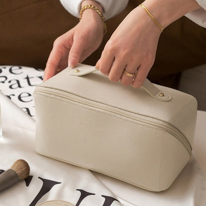 Rose – Luxe Cosmetica Tas mit Brede Opening und Meerdere Vakken
