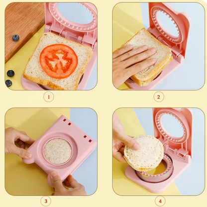 ToastyPress – Kompakter Sandwichmaker ohne Kruste für perfekte Snacks