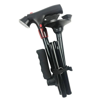 LumiWalk – LED-Gehstock mit ergonomischer Unterstützung und Sicherheitsfunktionen