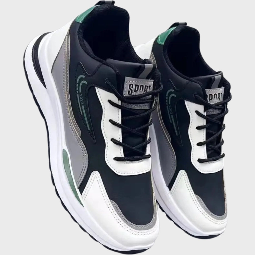 NetzRunner – Mesh-Sportschuhe in limitierter Auflage in Schwarz, Weiß & Grün