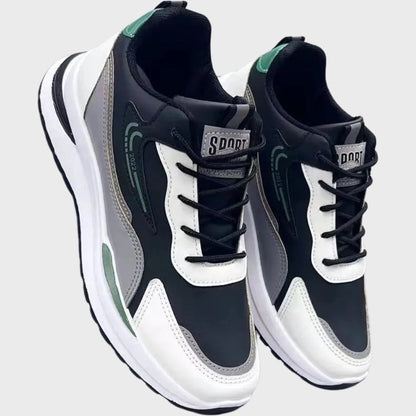 NetzRunner – Mesh-Sportschuhe in limitierter Auflage in Schwarz, Weiß & Grün