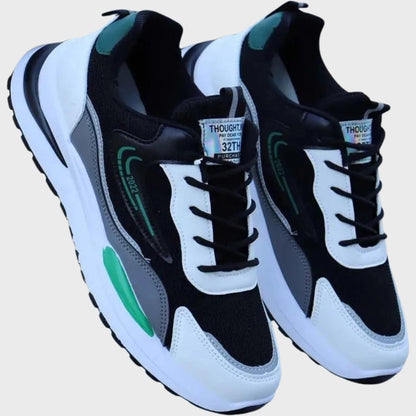NetzRunner – Mesh-Sportschuhe in limitierter Auflage in Schwarz, Weiß & Grün