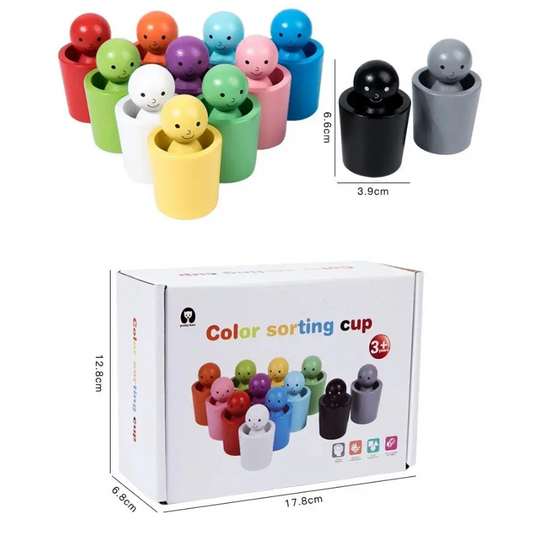CupFrenzy – Farbige Stapel und Sortierbecher für Kinder zum Lernen und Spielen