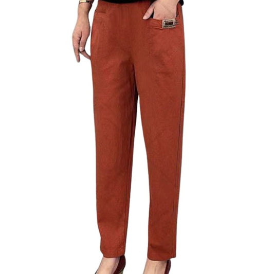 Nara – Atmungsaktive Hose mit Taschen und geradem Bein
