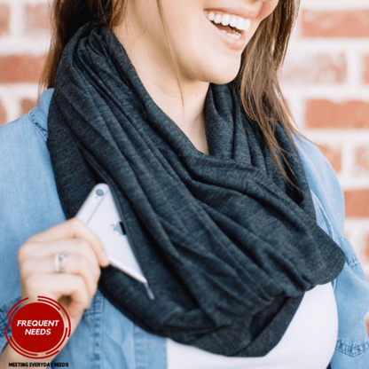 PocketShawl – Winterschal mit versteckter Tasche für Wertsachen