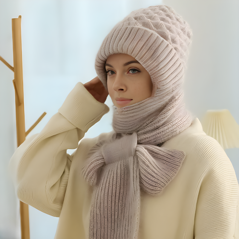 WarmWrap – Mütze und Schal in einem für winterlichen Gesichts- und Halsschutz